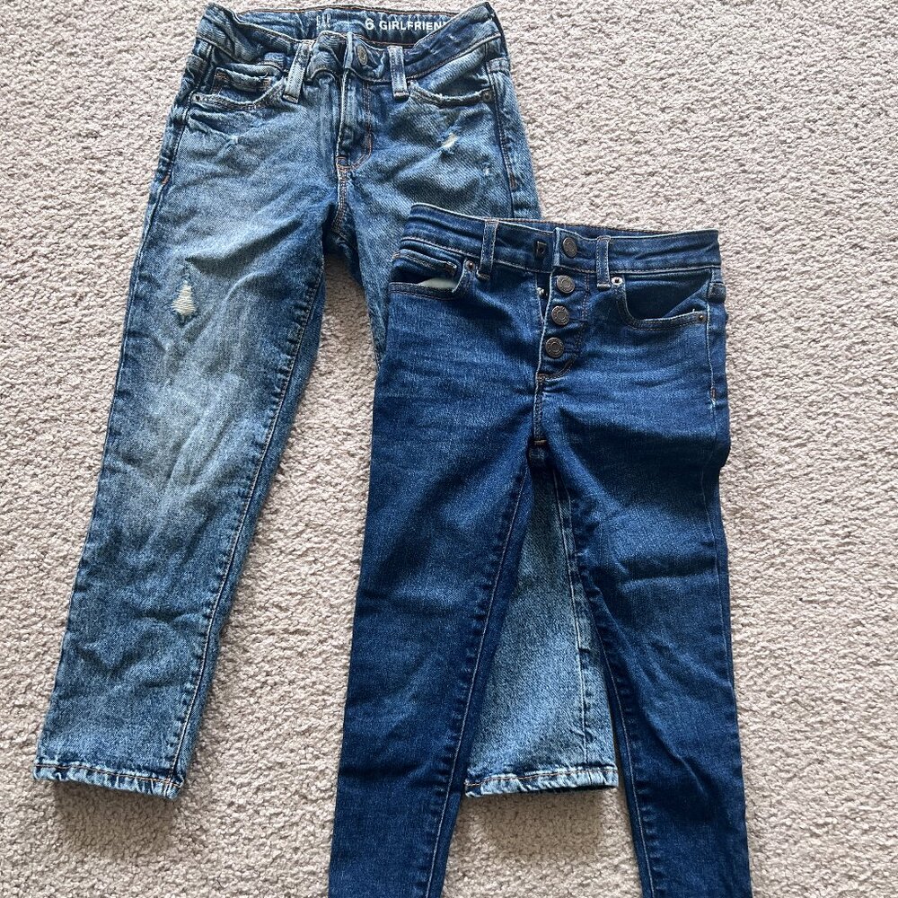 NEW Gap Kids Girlfriend Jeans & Jegging Combo (Size 6)